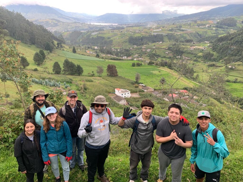 A group of Purcell Marian high school students, including Ava, and chaperoned by Mr. Nobbe, traveled to Ecuador, where they bonded with host families, participated in community service, and embraced the local culture in Yambiro, Ecuador. Through shared meals, collaborative work on local infrastructure projects, and efforts to bridge language barriers, they built meaningful connections and gained a deep appreciation for the community's warmth and spirit.